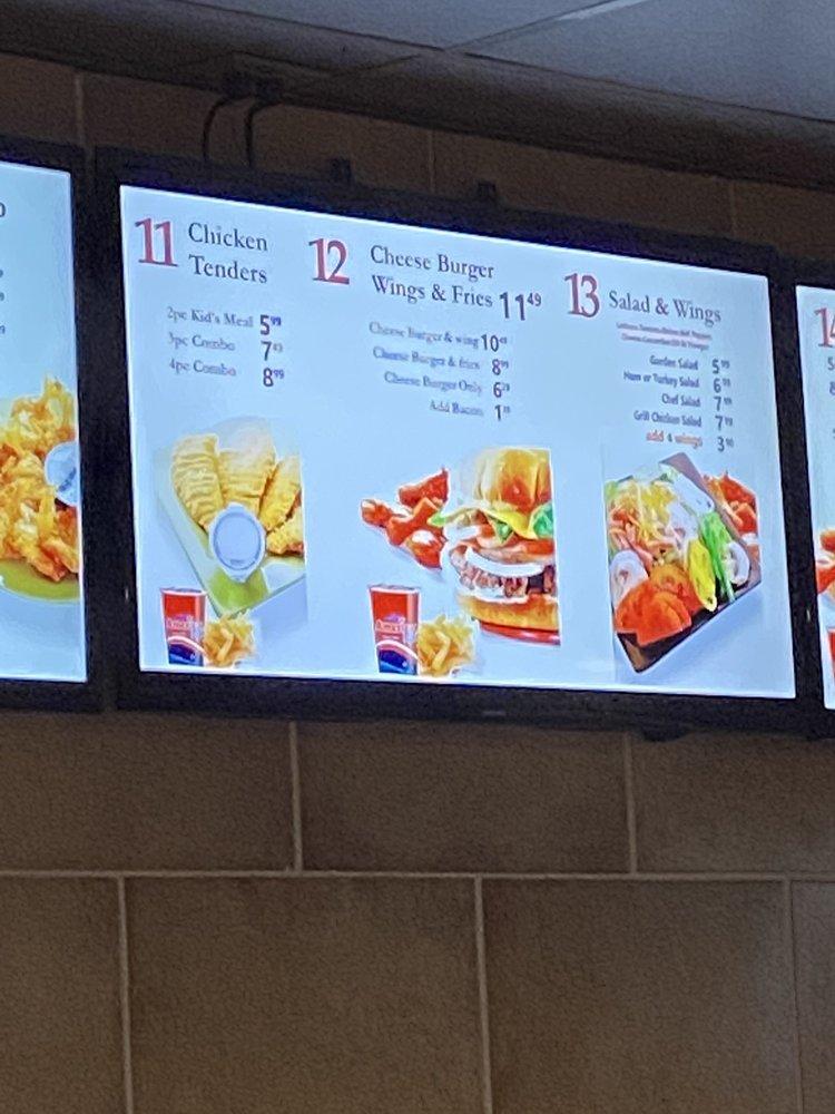 Menu at Buffalo Wing & Grill restaurant, Arlington