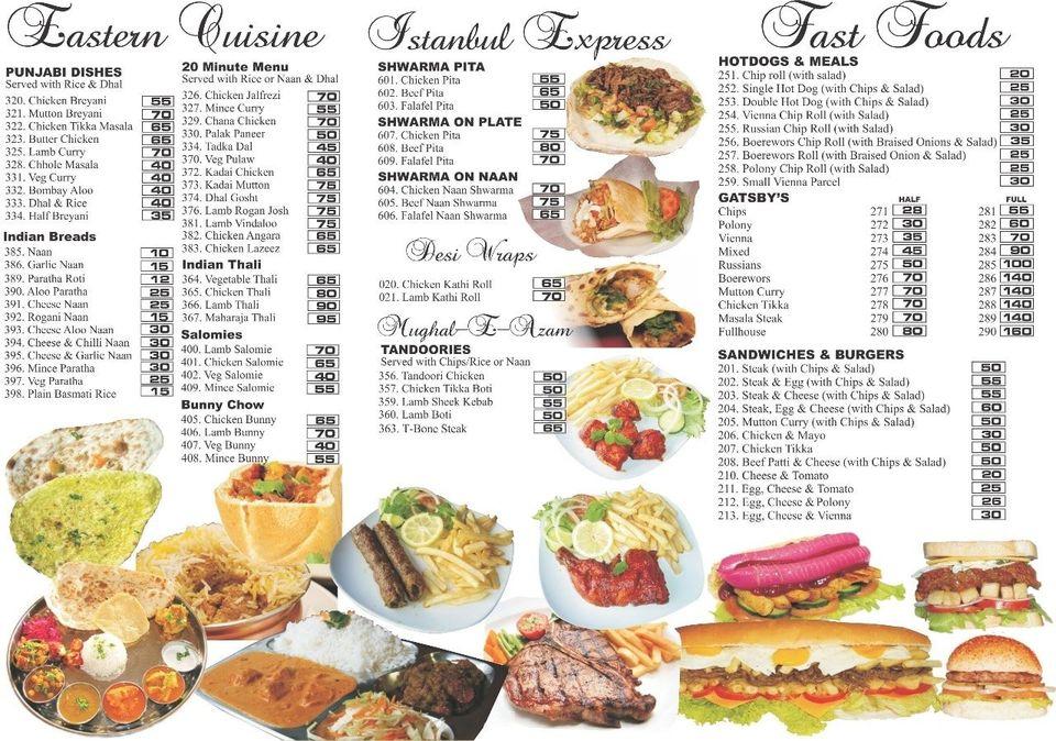 Menu At Food Inn Claremont Restaurant Cape Town 135 Main Rd