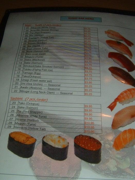 Menu at Sushi King restaurant, Littleton, S Zang St unit 2-3