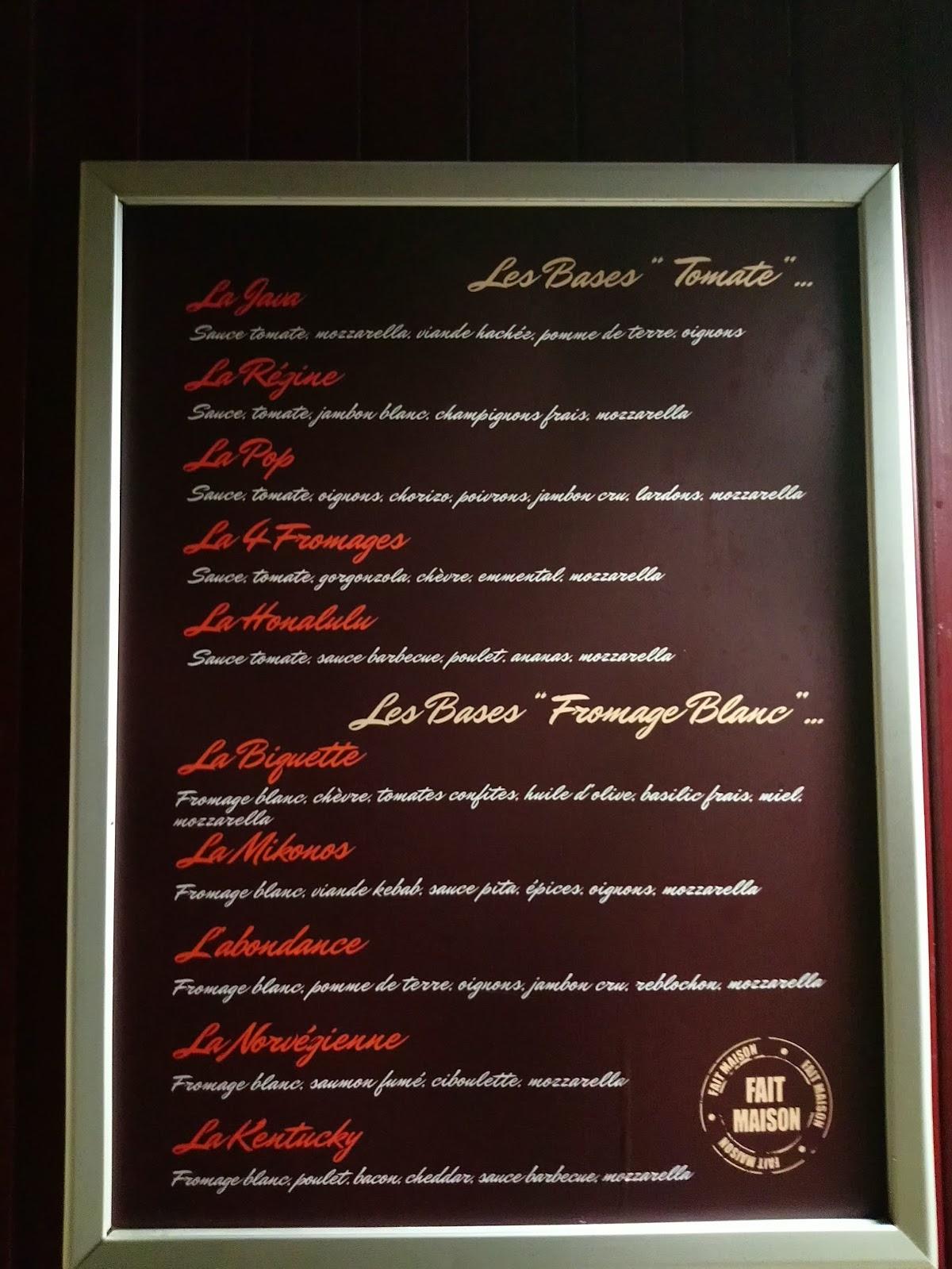 Menu at Ma Pizza... pizzeria, Orléans