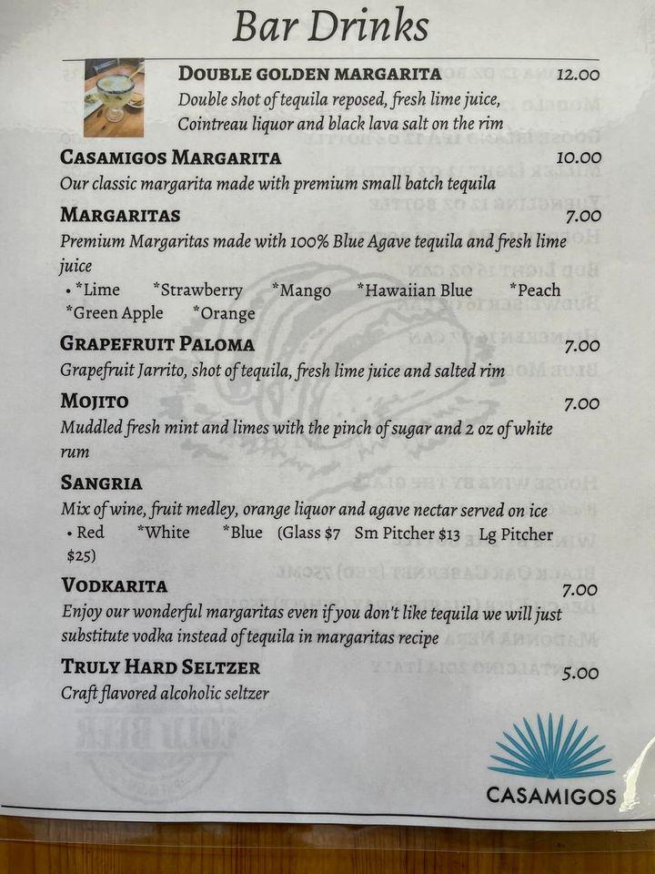 Menu at Fresh Tortillas Bar & Grill, Phillipsburg