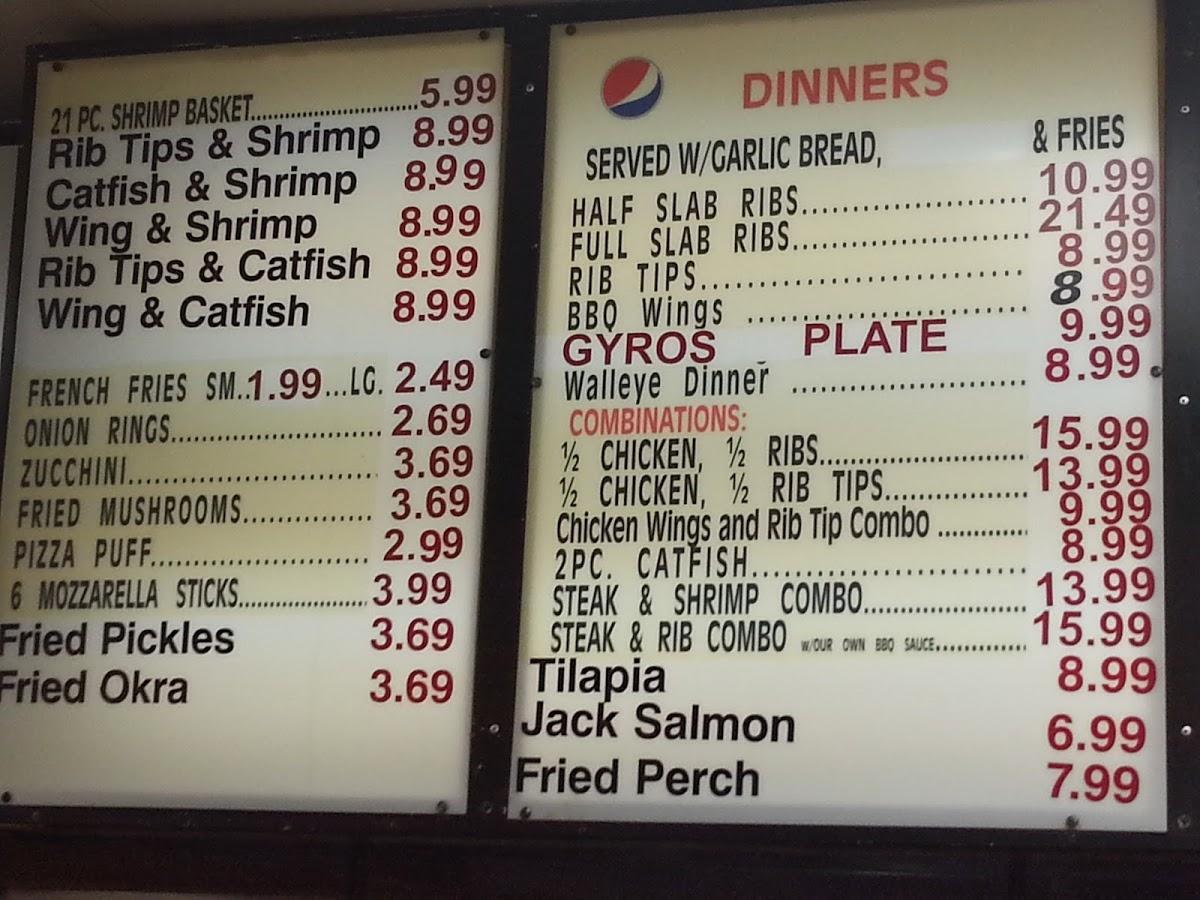 Menu at House of Gyros restaurant, Decatur