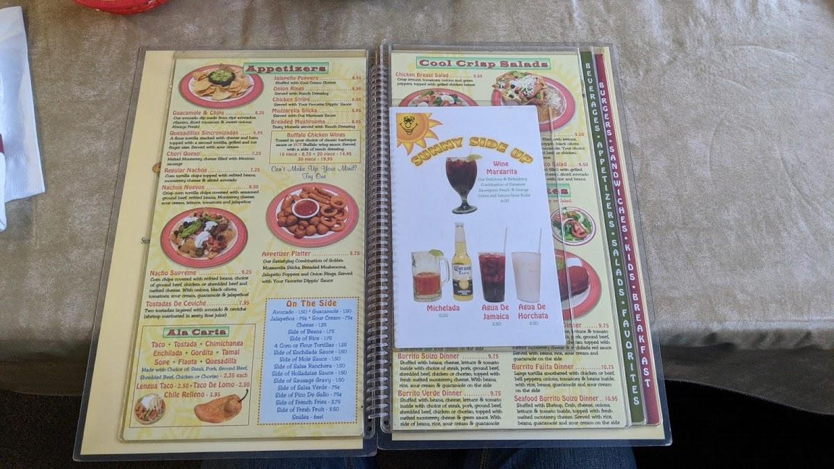 Menu at Sunny Side Up Family Restaurant, Dousman