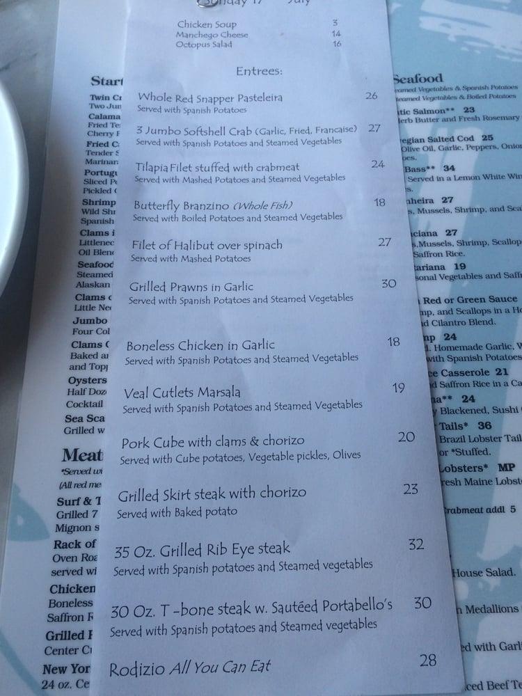 Menu at The Armory NJ restaurant, Perth Amboy
