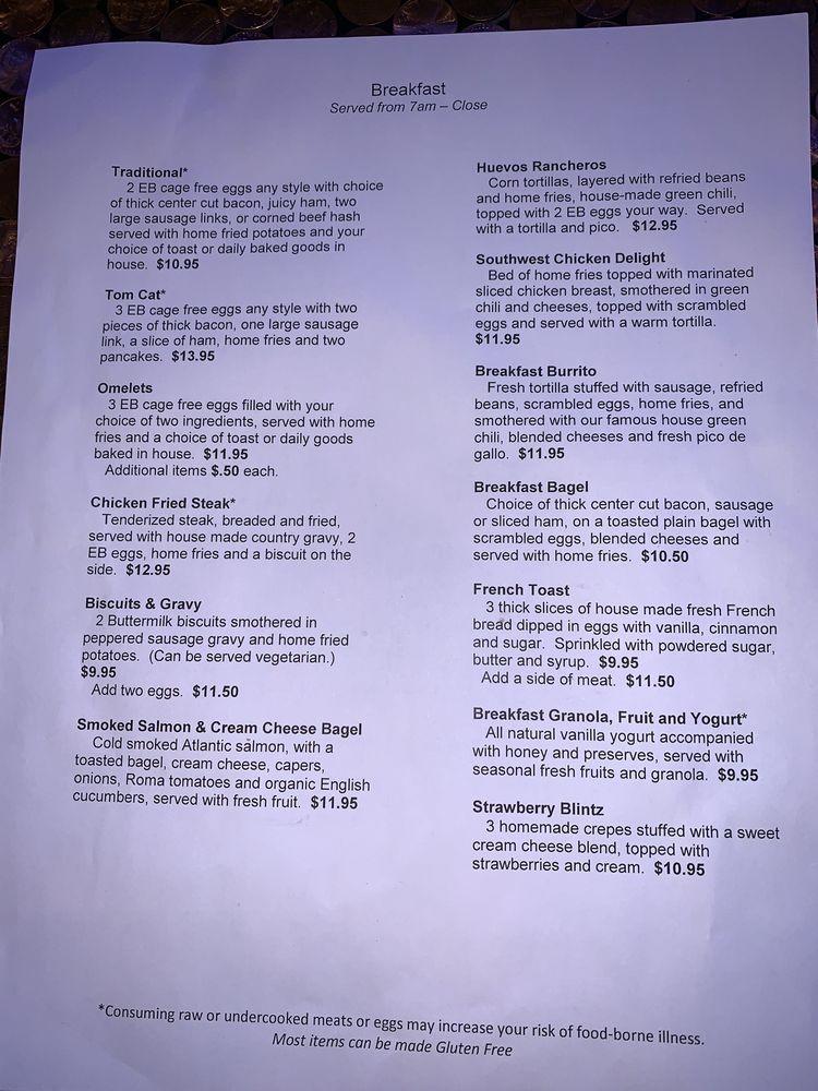 Menu at Fat Cat Deli cafe, Kingston