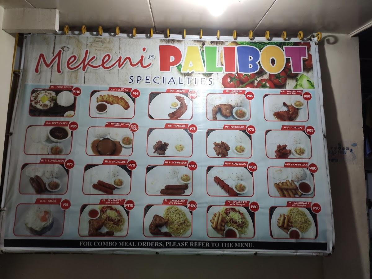 Carta del restaurante Mekeni Sa Palibot, Tagkawayan