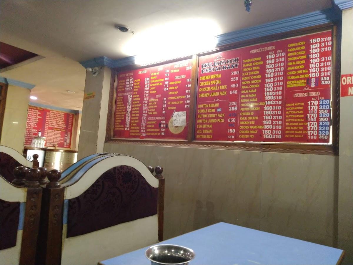 Real Bawarchi menu