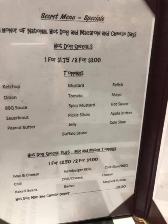 Menu at Eckels Ice Cream Fountain desserts, Mechanicsburg