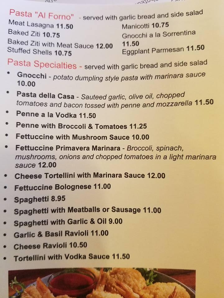 Menu at Lily's Pizza & Pasta pizzeria, Coatesville, Lincoln Hwy E