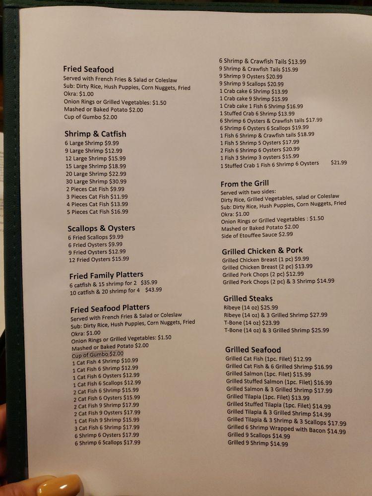 Menu at Hempstead Seafood Restaurant & Stk, Hempstead