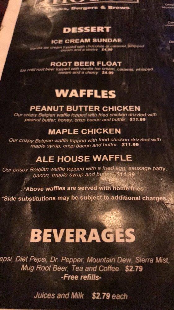 Menu at Huntington Ale House pub & bar, Huntington