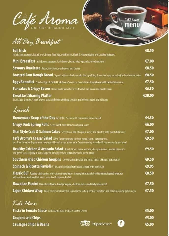 Cafe Aroma London Menu At Charles York Blog