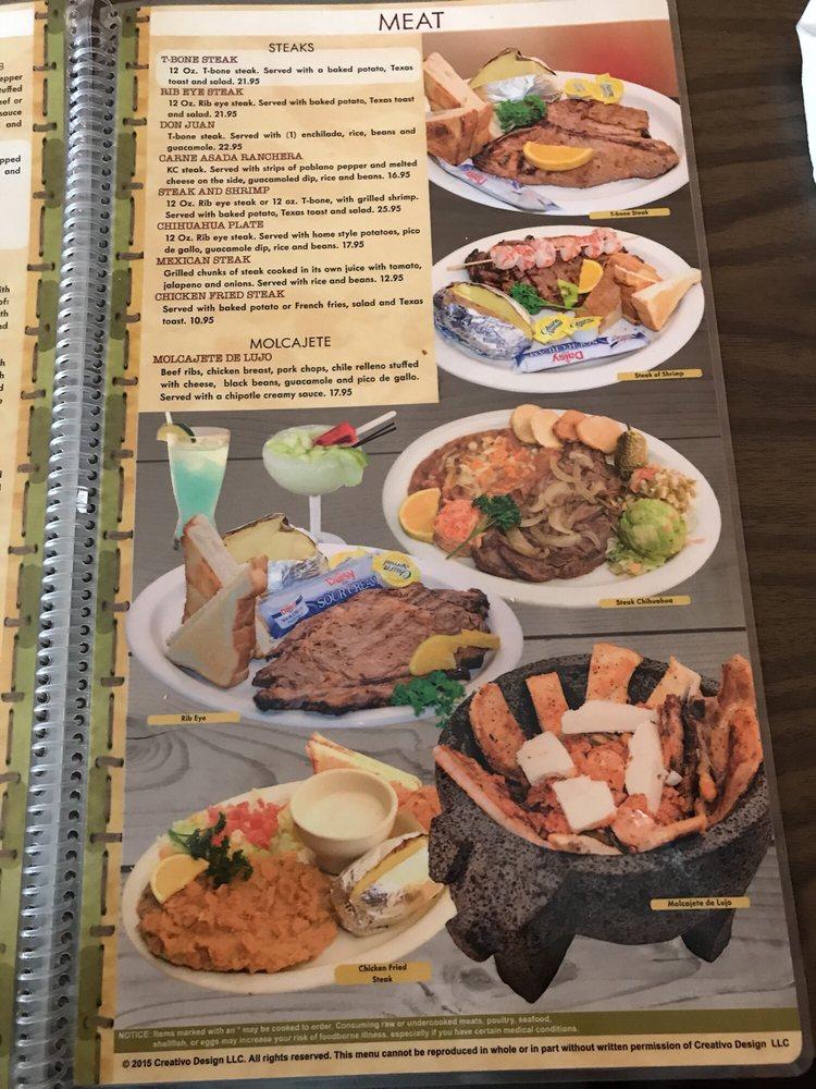 Menu at Vargas Restaurant Bar & Grill, Liberal