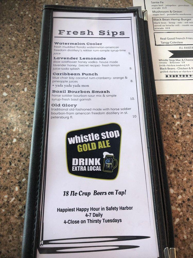 Menu at Whistle Stop Grill and Bar, Safety Harbor