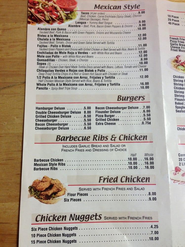 Menu at Queens Pizza Palace restaurant, Atlantic City