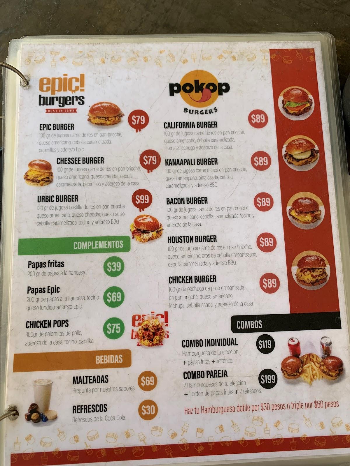 Menu at Samolo dogos restaurant, Guadalajara, C. Manuel López Cotilla 2105