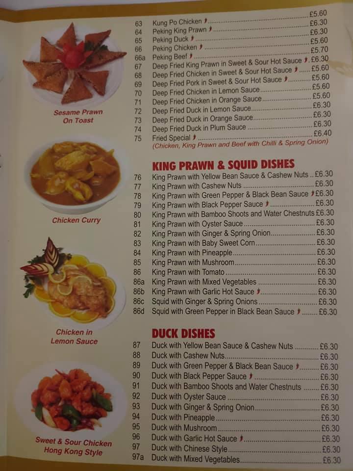 Menu at Brackley Chinese Takeaway fast food, Brackley