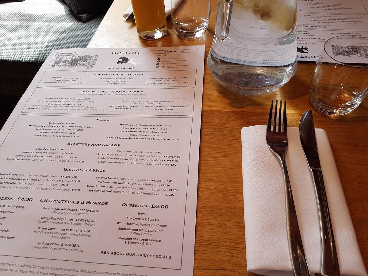 Menu at Cotswold House Hotel & Spa restaurant, Chipping Campden