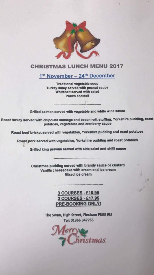 Menu at Swan at Fincham pub & bar, Fincham, 72 High St