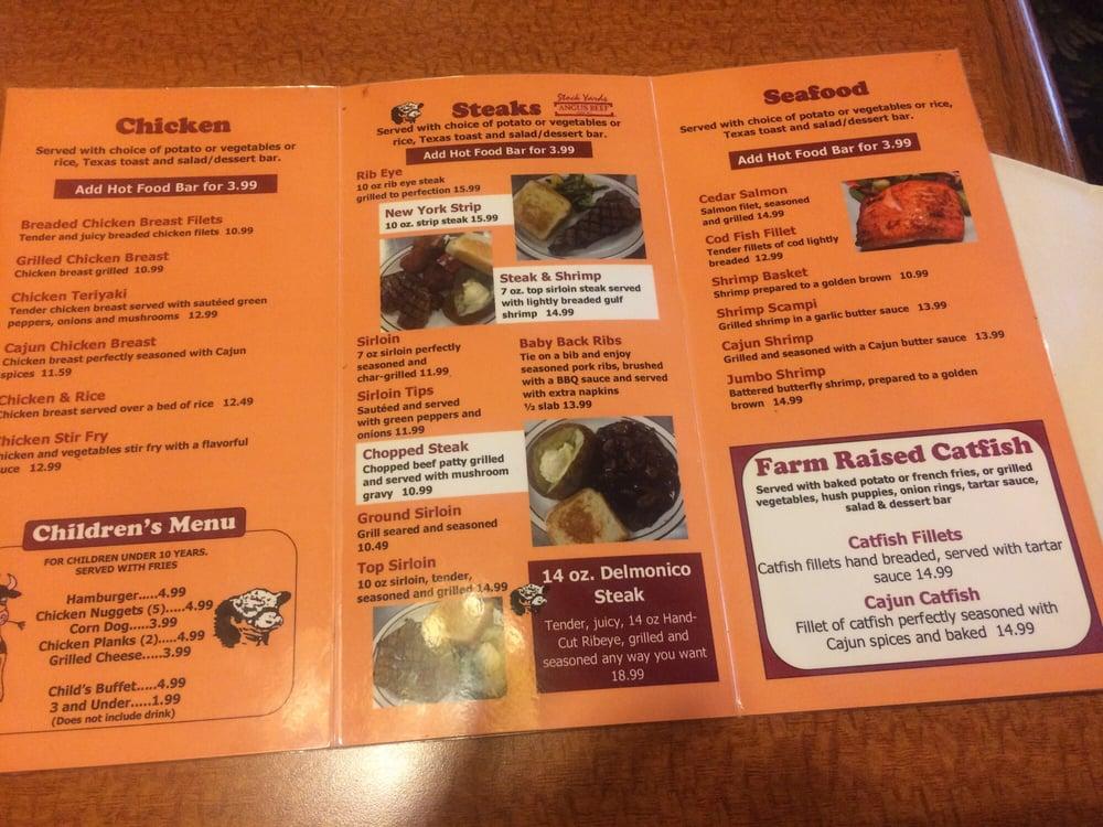 Menu at Delmonicos steakhouse, Jackson, Old Orchard Rd 3830
