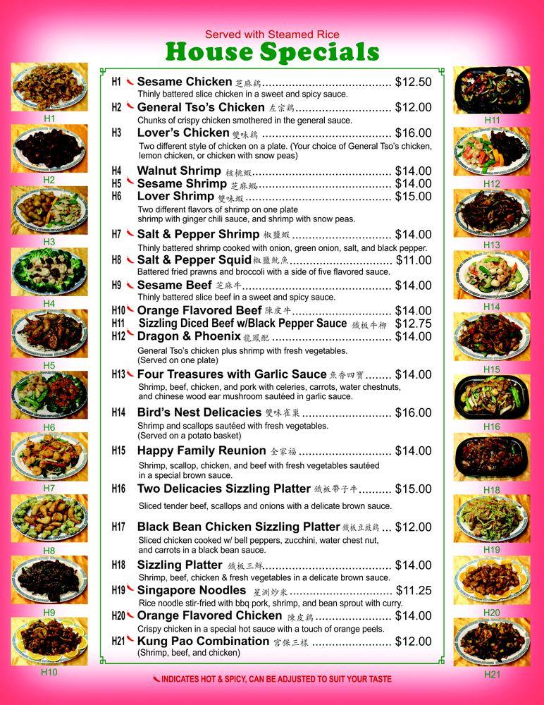 Menu at Lucky Fortune Chinese Restaurant, La Pine