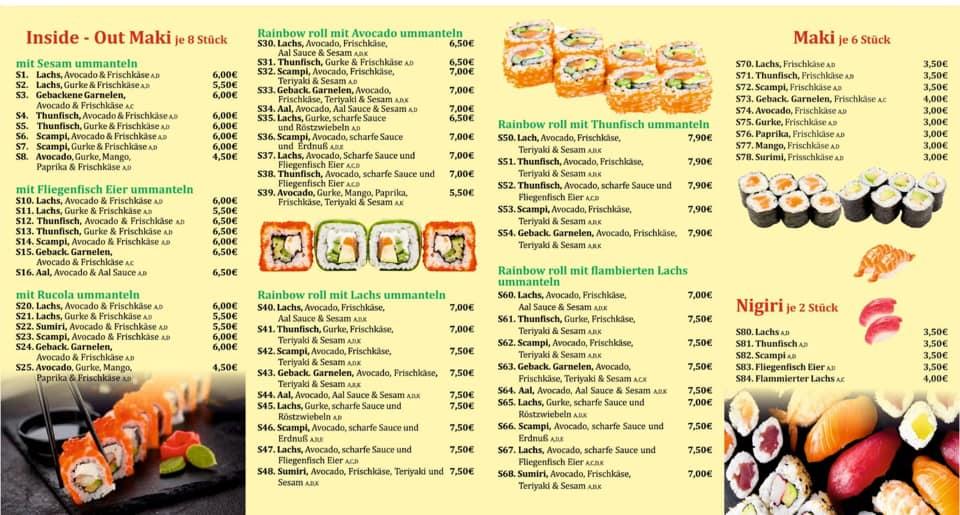 Speisekarte von Mai Linh Asia Food restaurant, Walsrode