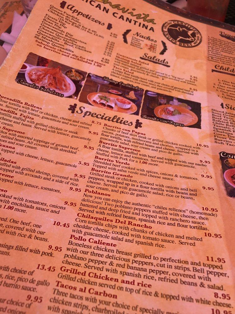 Scottsboro Menu – Buenavista Mexican Cantina