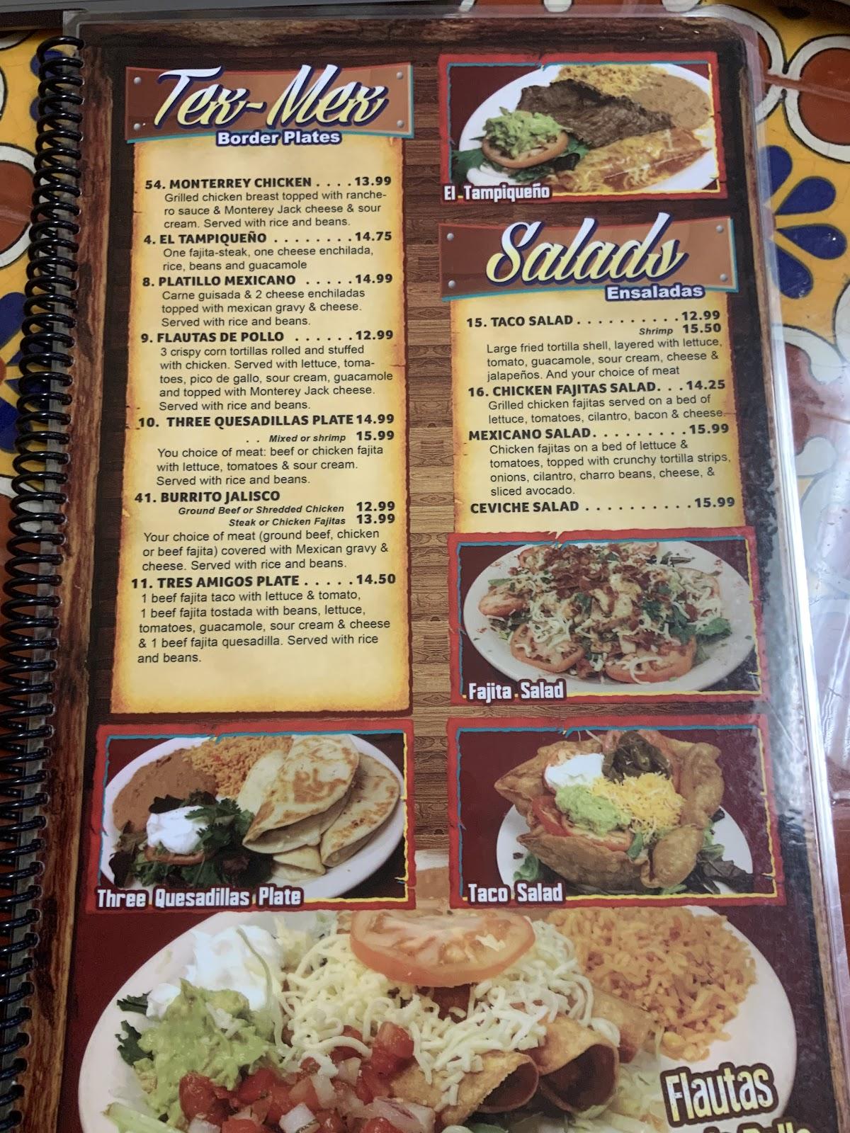 Menu at El Mexicano Grill & Cantina Midlothian restaurant, Midlothian