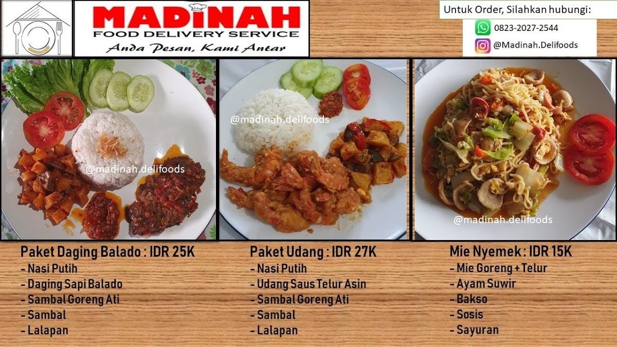 Menu at Madinah Delifoods restaurant, Kasokandel