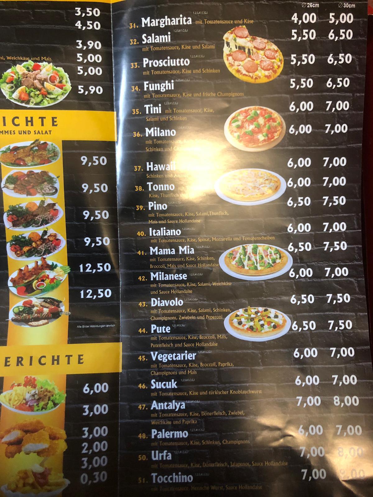 Speisekarte von Antalya Kebap restaurant, Meldorf