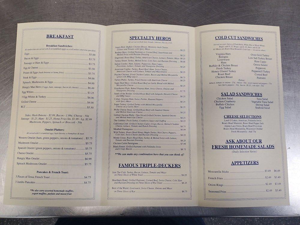 Menu at Boswell's Deli of Merrick, Merrick