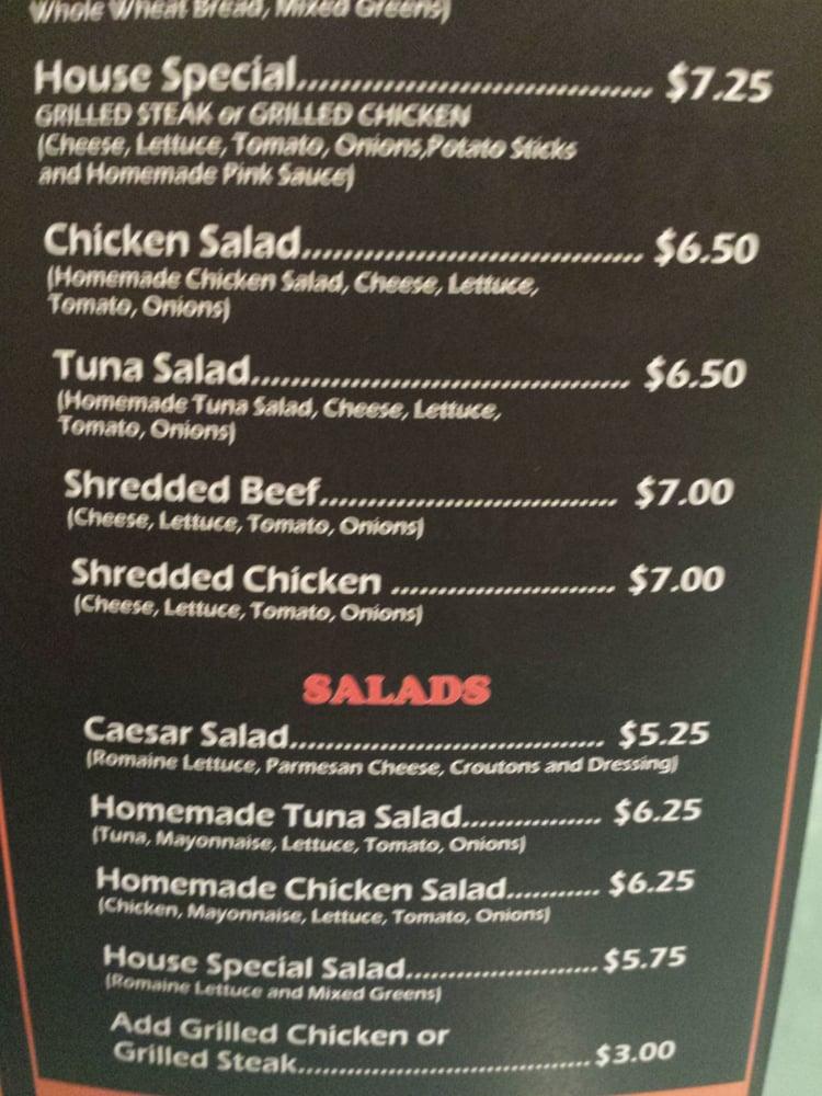 Menu at The Bread Shop restaurant, Fort Lauderdale