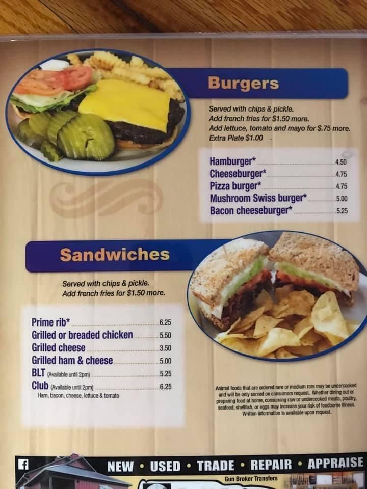 Menu at Soup's On restaurant, Fort Atkinson