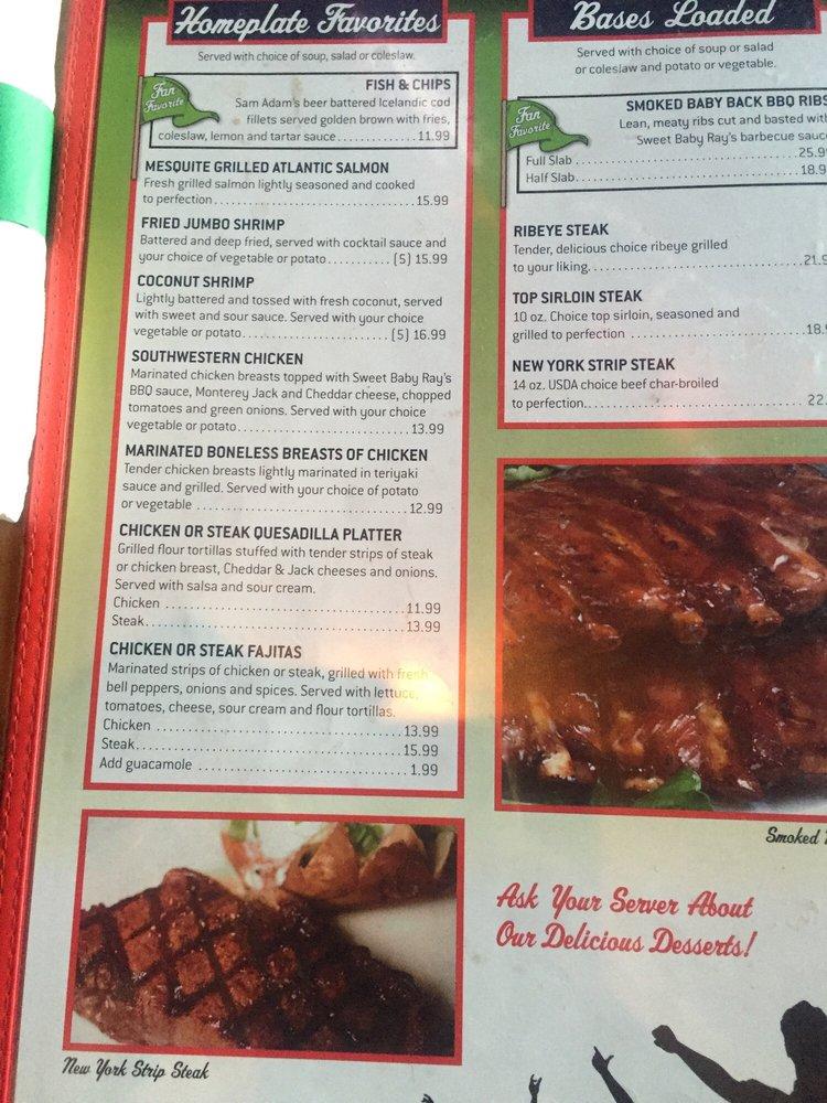 Menu at Johnny's On The Lake Bar & Grill, Belleville