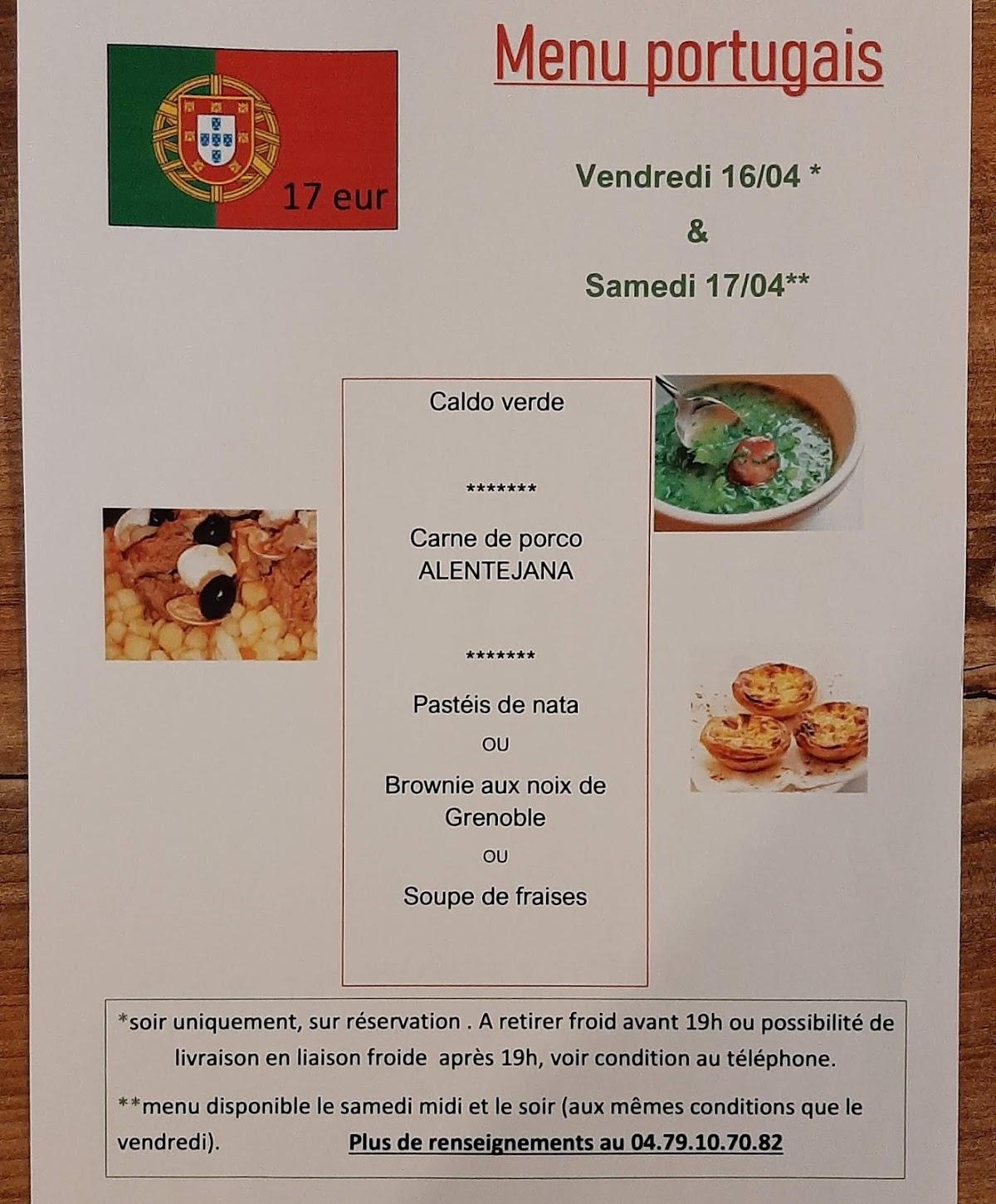 Menu au L'Ardoise restaurant, Flumet