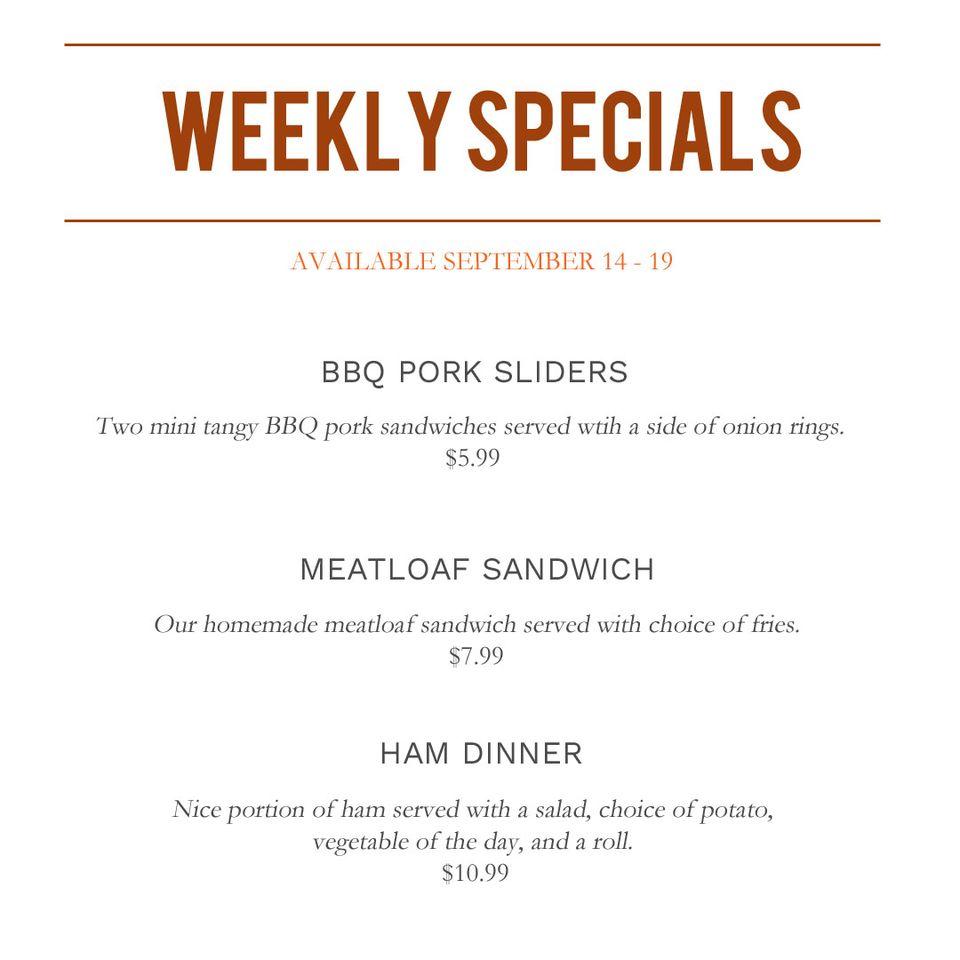 Menu at Morelli's Family Restaurant, Brockway, US219