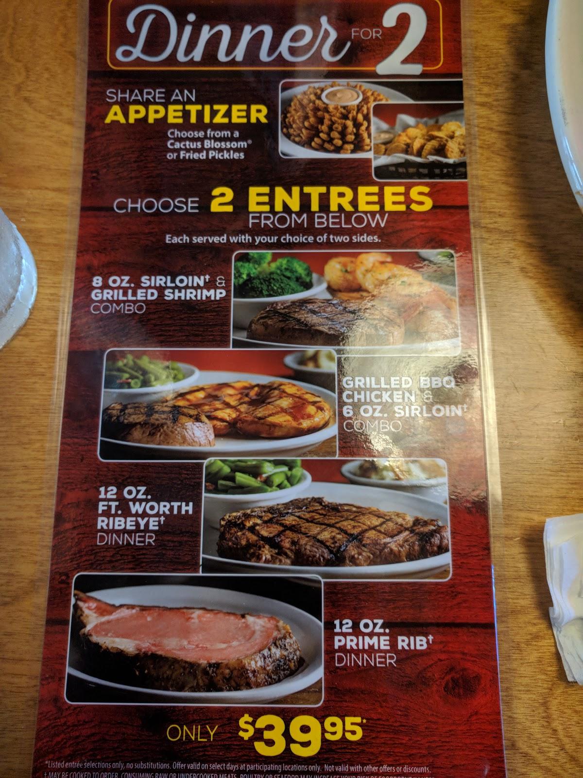 Menu at Texas Roadhouse BBQ, Lee's Summit