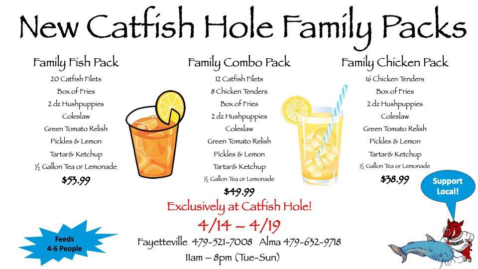 Menu at Catfish Hole Alma restaurant, Alma, 24 Collum Ln W