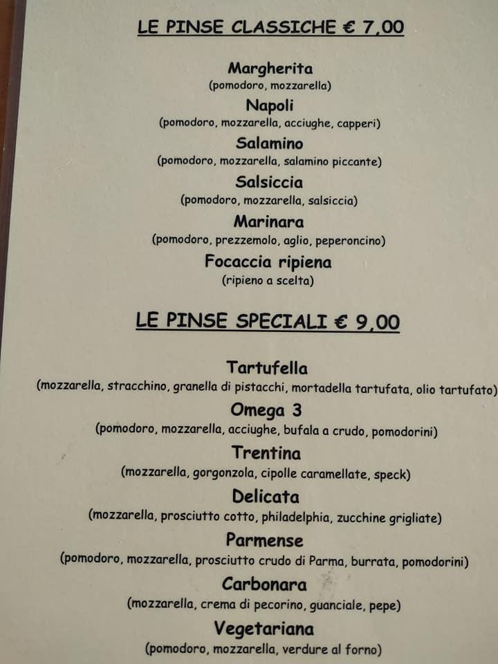 Menu di Pelledoca 