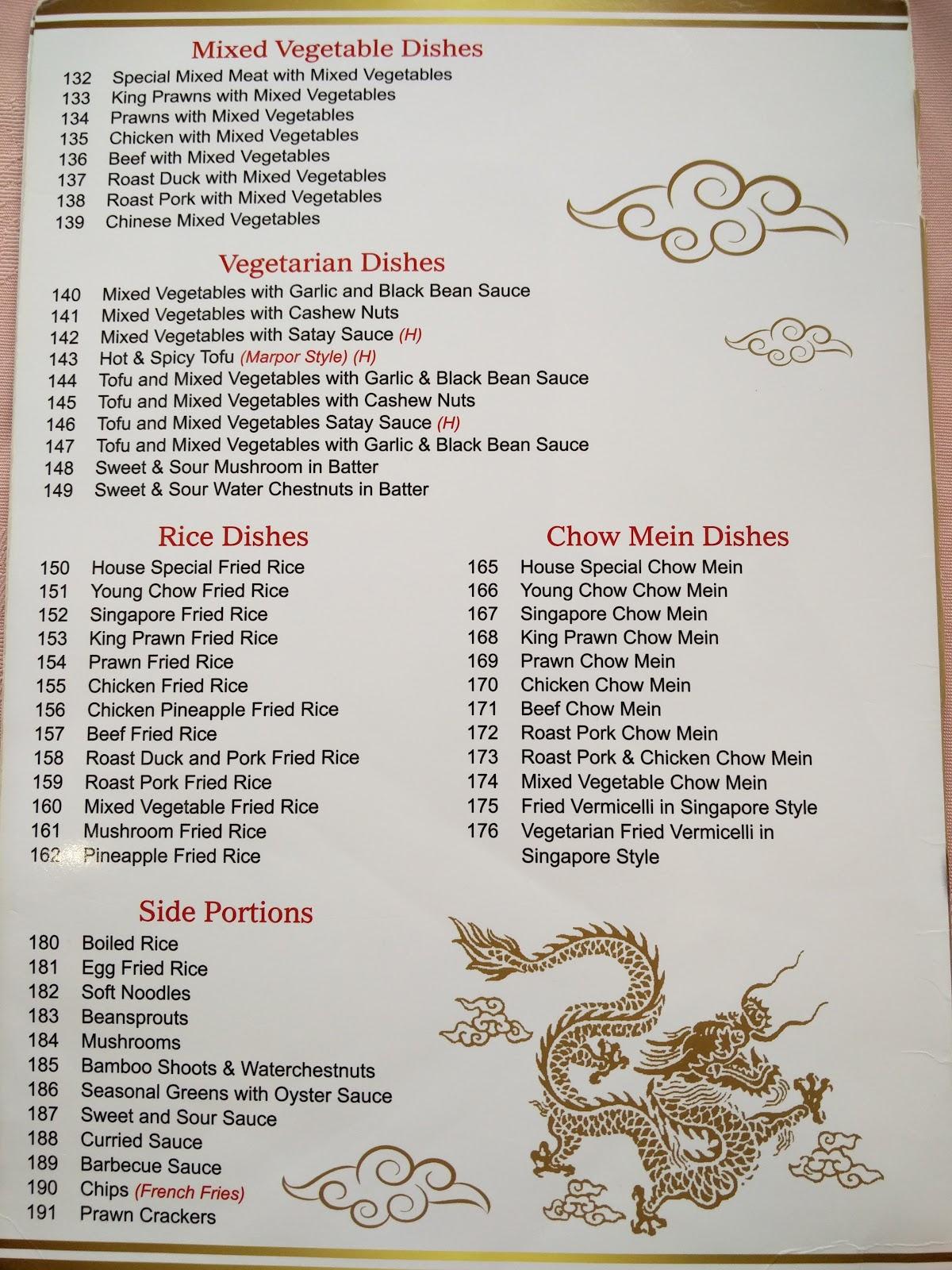 Menu at Wongs restaurant, Torpoint, 10 Tamar St