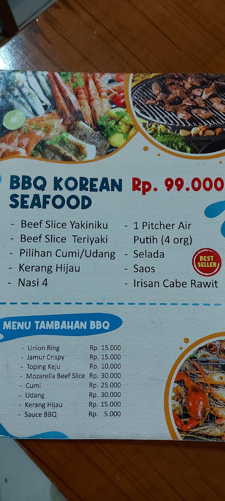 Menu At Damparan Seafood Bundasuki Restaurant, Depok