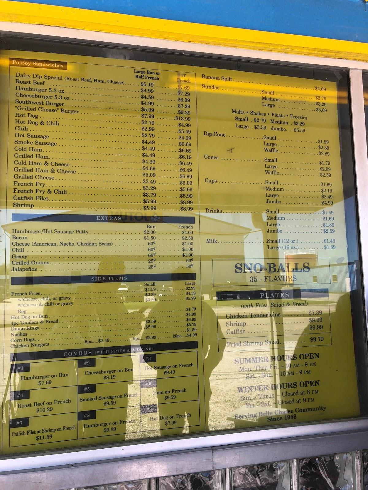 Menu at Dairy Dip LLC restaurant, Belle Chasse, LA23