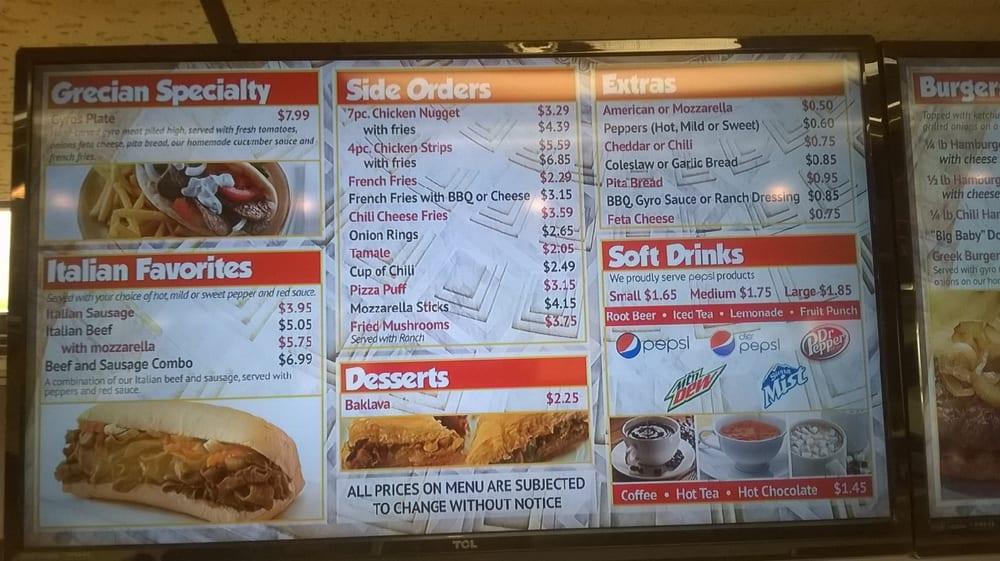 Menu at King Gyros Dunlap restaurant, Elkhart, S Main St