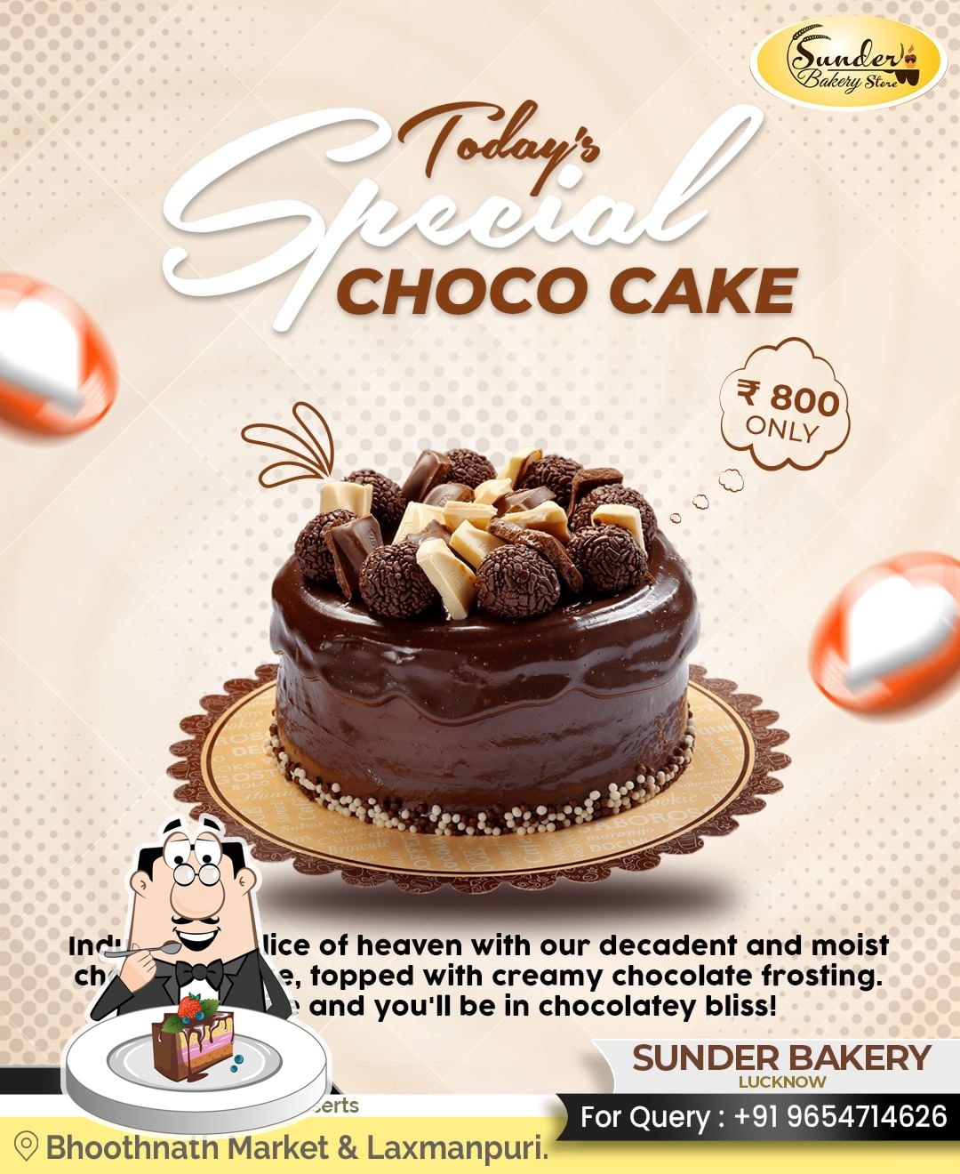 Order Choco crunchy cake Online From Infinity Chocolatiers,Palwal