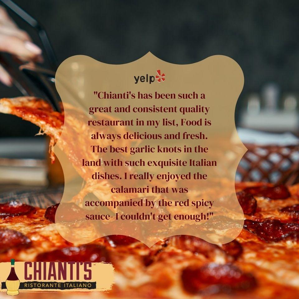 Menu at Chianti's Pizza & Pasta pub & bar, Longwood