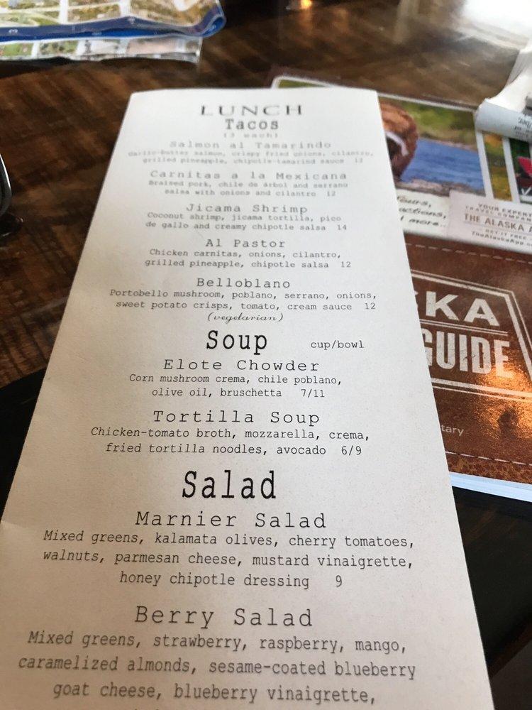 Menu at Tequila 61 pub & bar, Anchorage