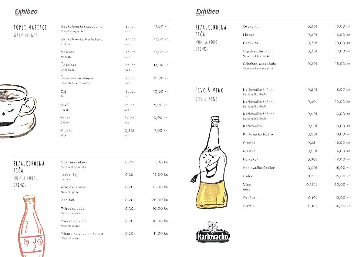 Menu di Exhibeo 