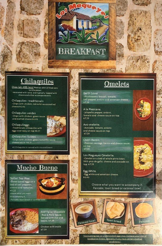 Menu at Los Magueyes, Fajita House restaurant, Morrisville, Chapel Hill Rd