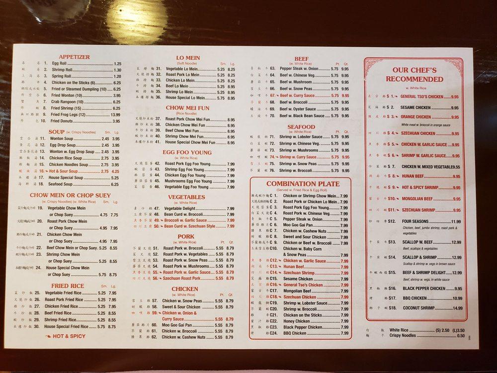 Menu at Super Grand Buffet restaurant, Coldwater, 734 E Chicago St