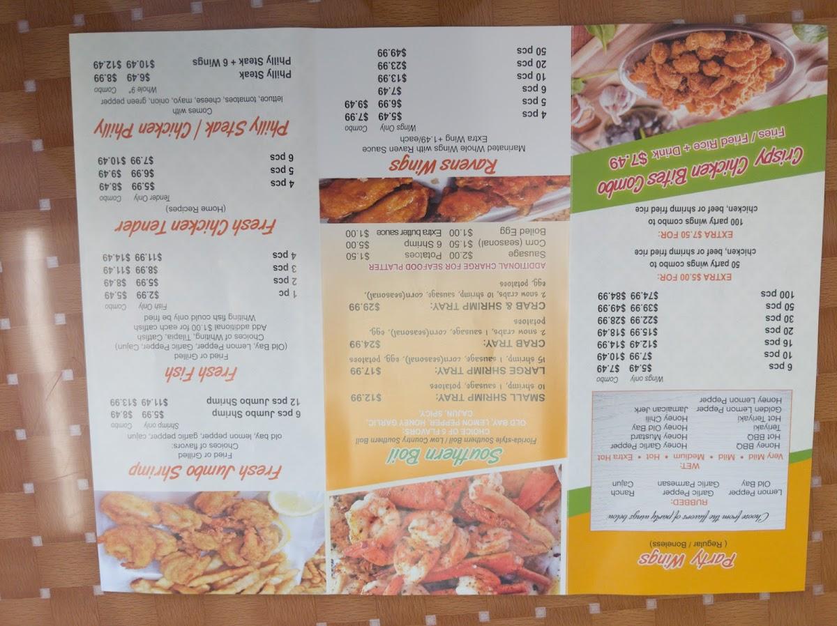 Menu at This Is Wings & Seafood restaurant, Pikesville